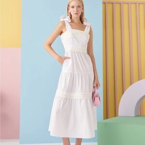 White tie Celia B dress with tags